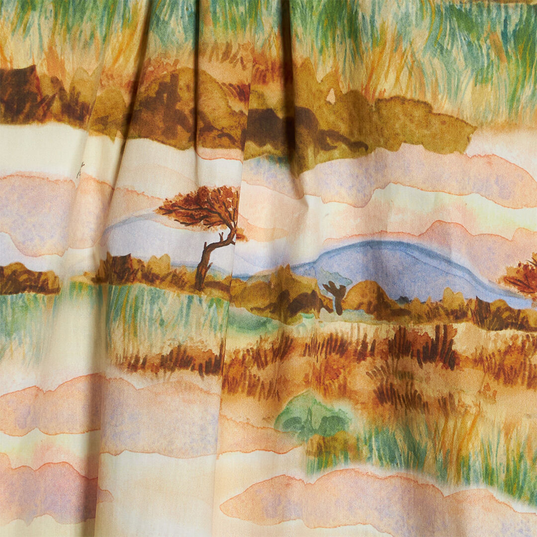 JU Abito Con Stampa Safari Marrone chiaro UJT111-7MO40