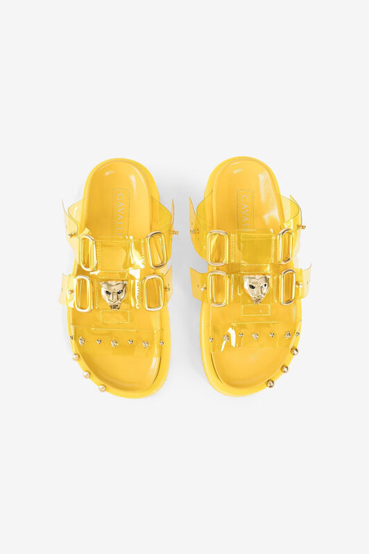 RC Panther Head PVC Sandals Yellow OWS008-PVC01