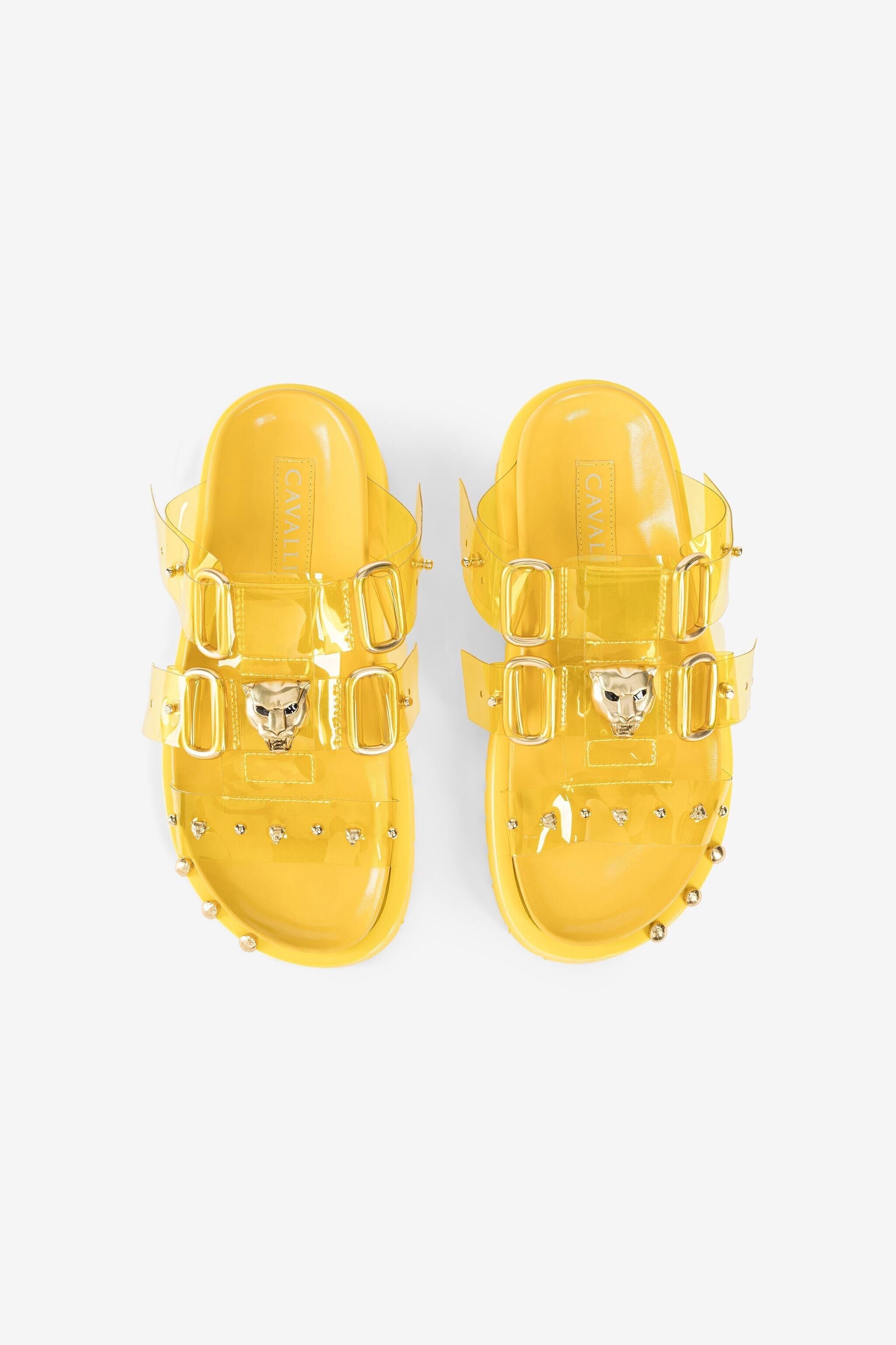 RC Panther Head PVC Sandals Yellow OWS008-PVC01