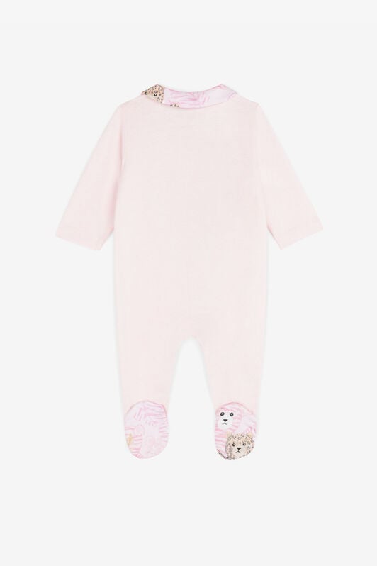 JU Teddy Bear-Print Cotton Babygrow Set Pink RJT830-JD001