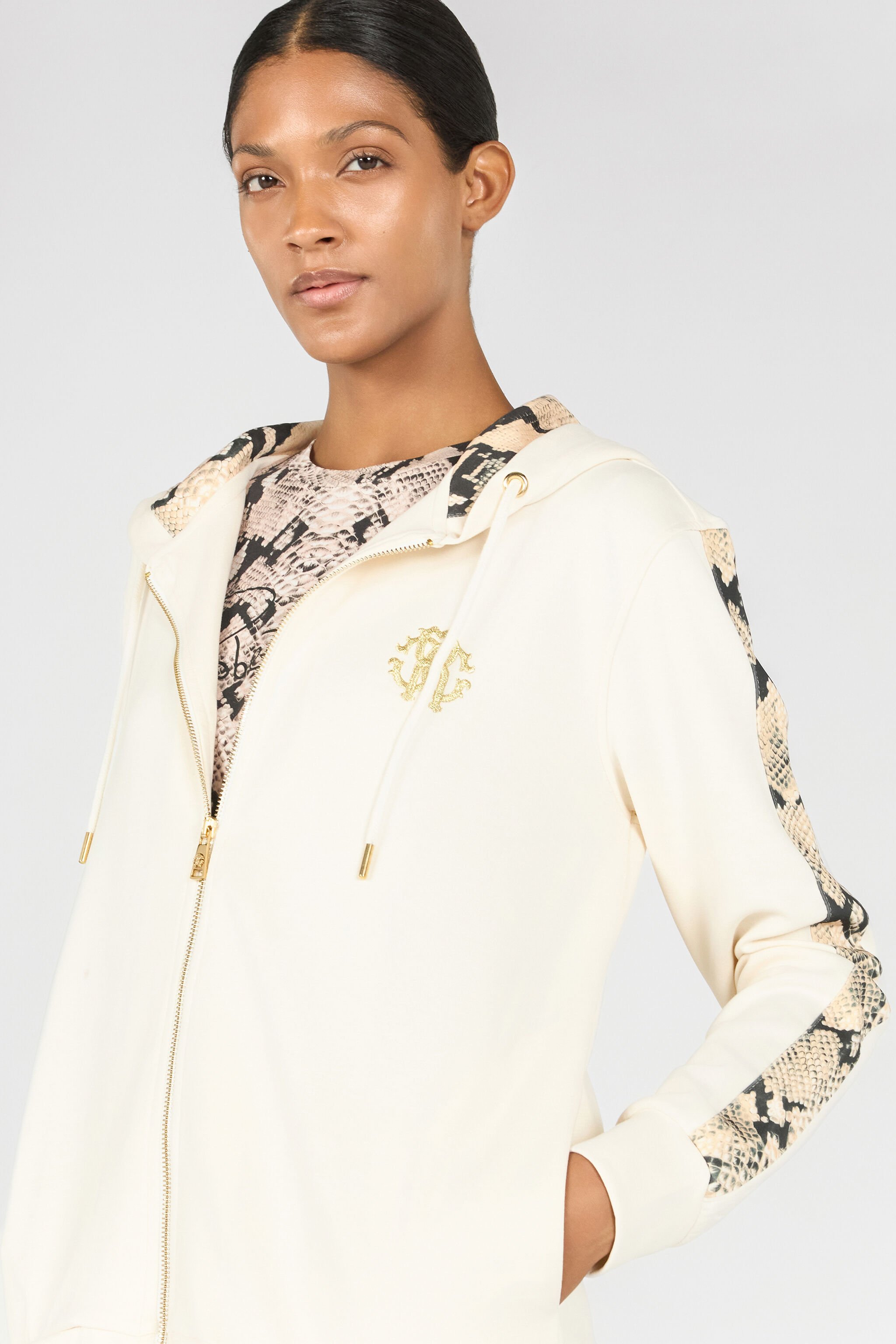 RC Zip-up hoodie Ivory OOT69A-CF054