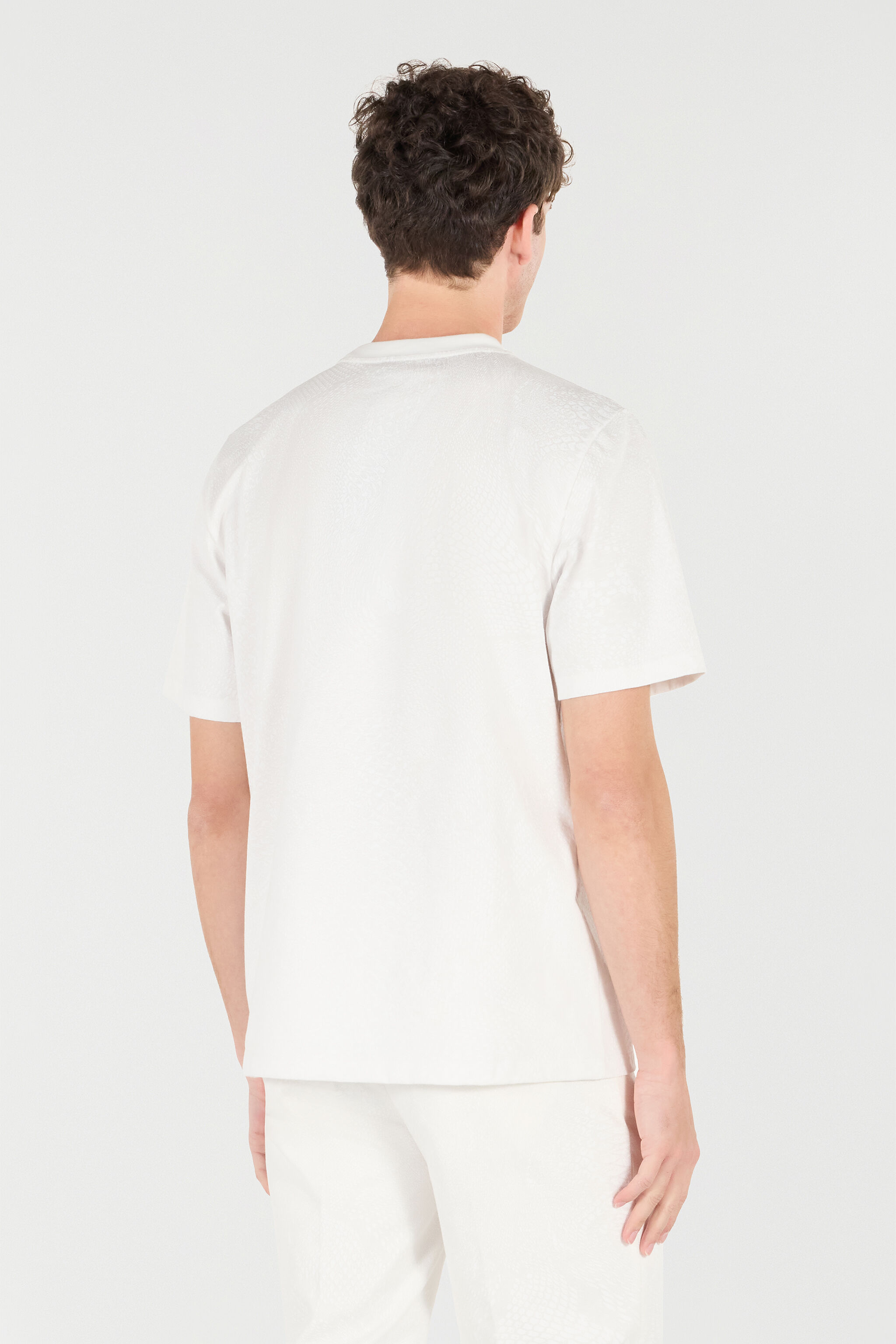 RC Snake Scale-Print T-Shirt White URT61G-3PN53