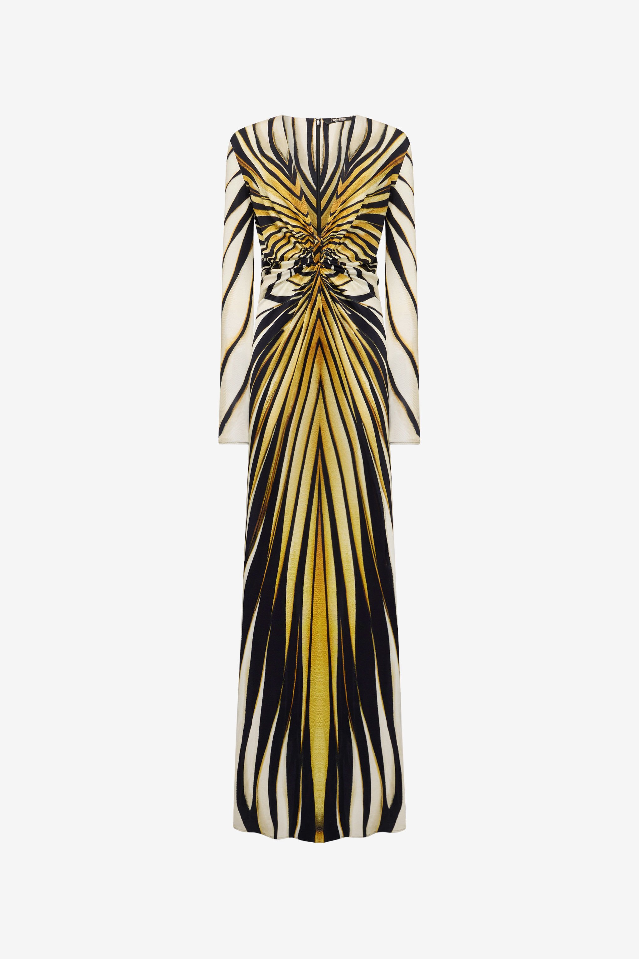 RC Ray Of Gold Print Maxi Dress Gold TKT107-JRM33