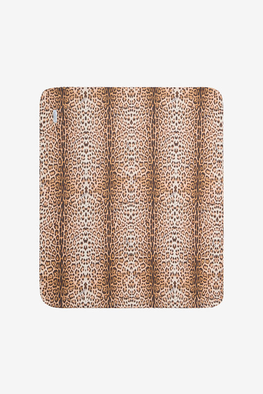 JU Blanket with Jaguar Skin Print NATURAL VJT802-JD001