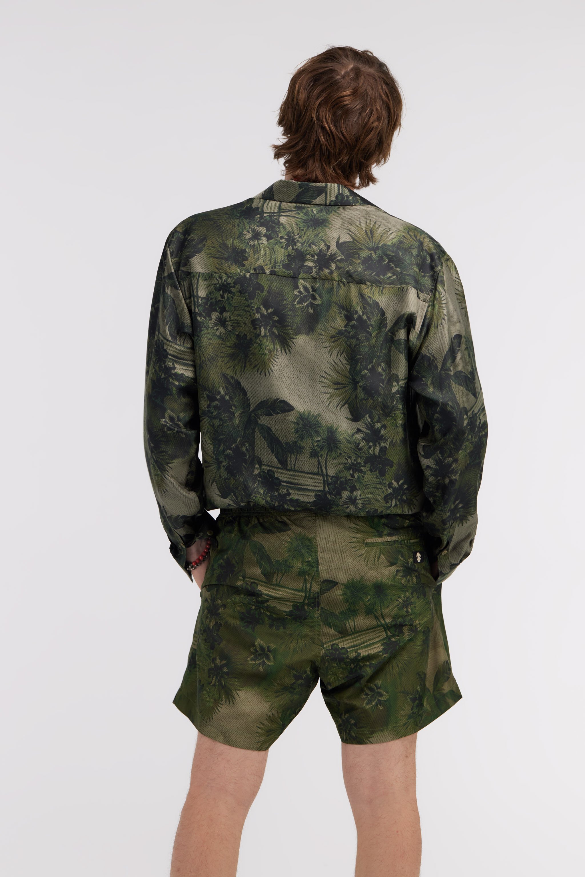 RC Print shirt Dark green SRT713-4QI84