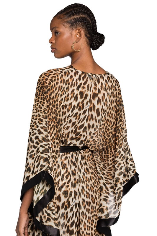 RC Leopard-Print Kaftan Dress CHEETAH KSW00A-7GI17