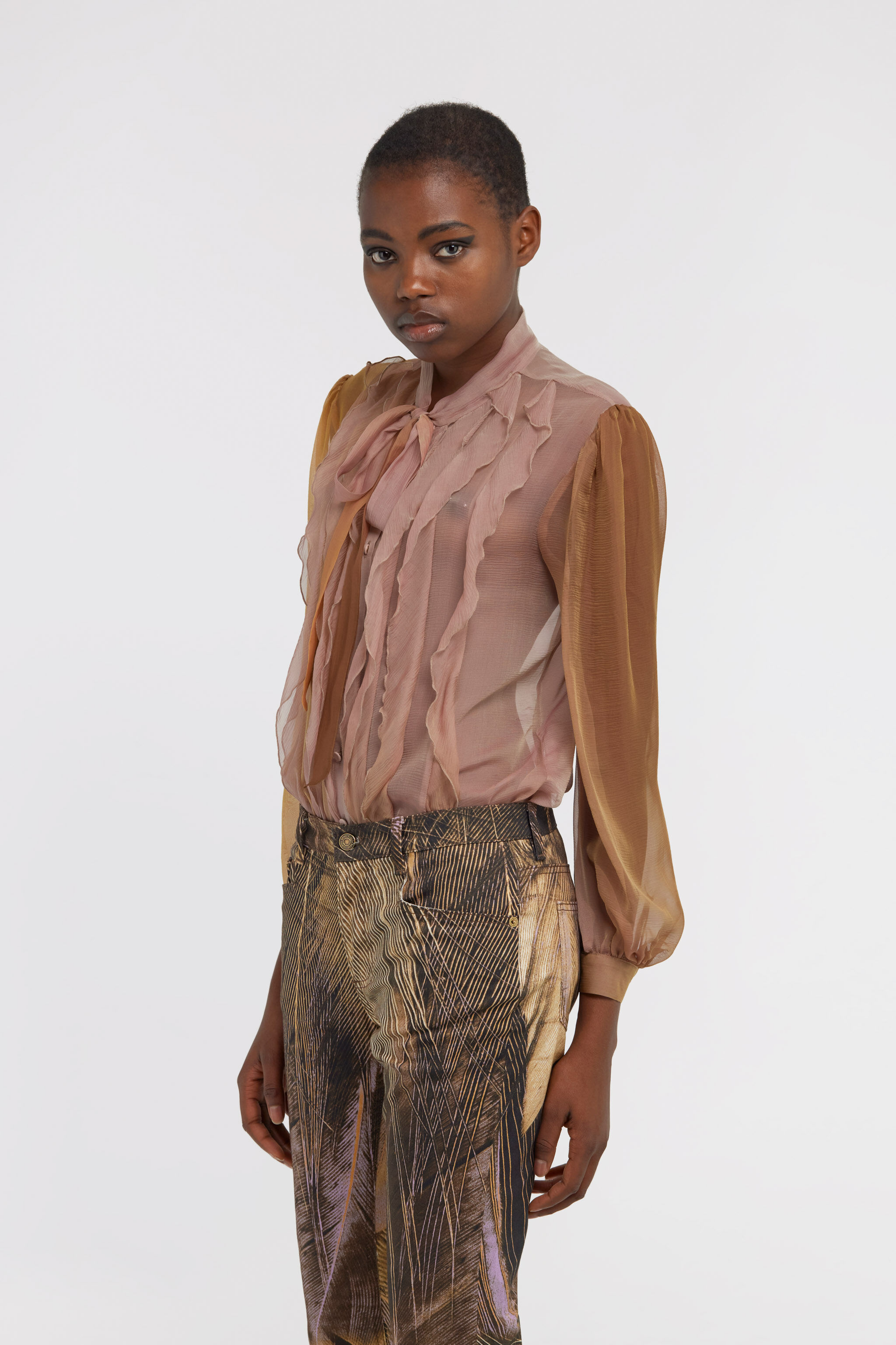RC Ombre print shirt Bronze/Orange SWT706-CC009