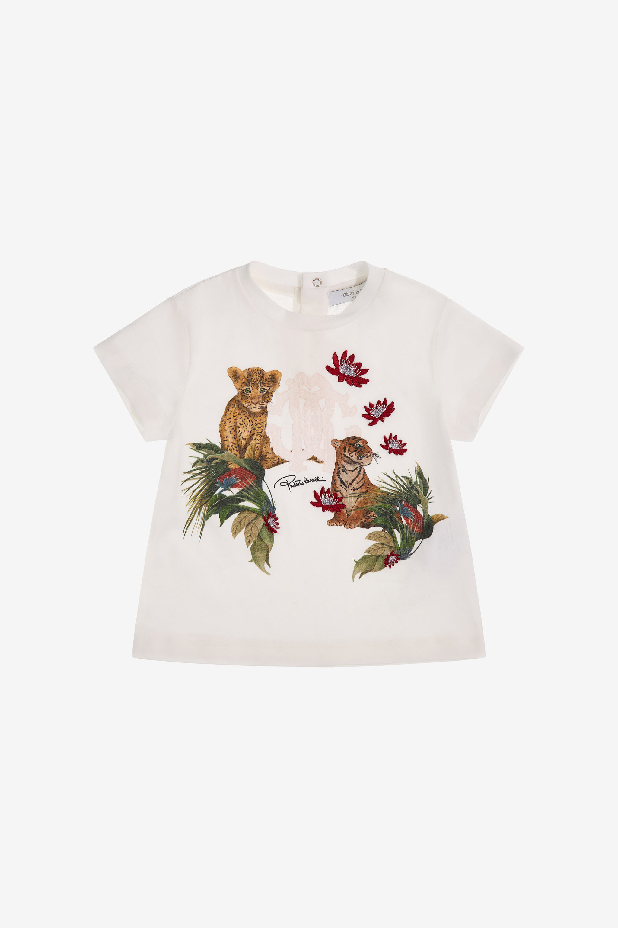 JU T-shirt with Logo and print Weiß SJT629-JD001