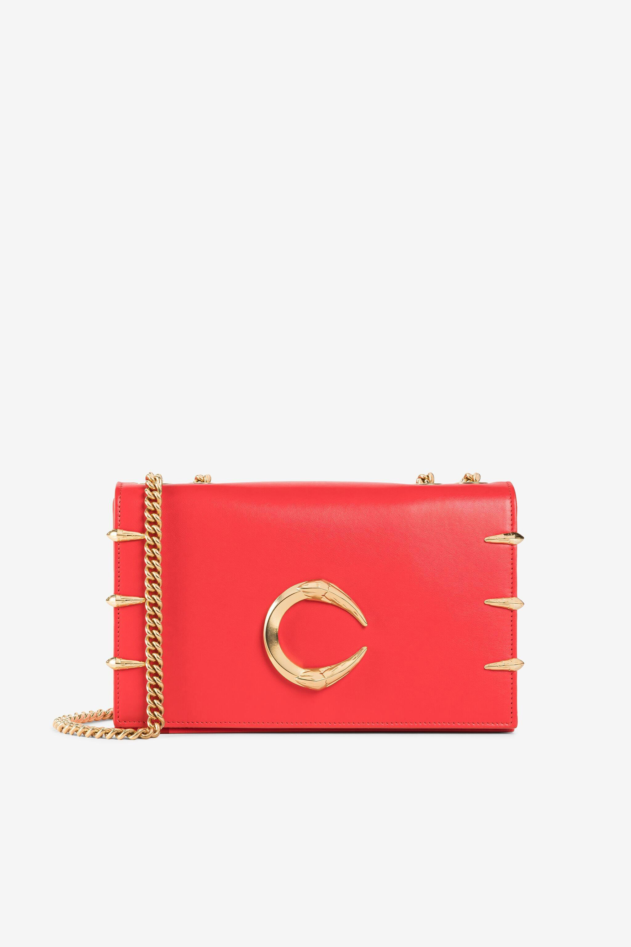 RC Medium C Logo Shoulder Bag ROSSO/ROSA OQB005-PZ132