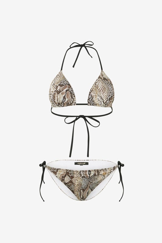 RC Snake-Print Bikini Light Brown KSW01A-HVI18