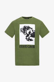 RC T-shirt with Horse logo and print Green NOT60D-JD060