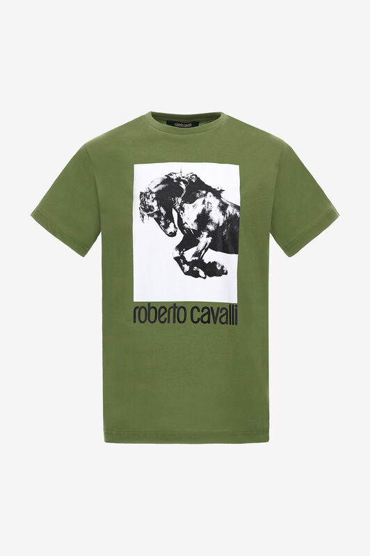 RC T-shirt with Horse logo and print Green NOT60D-JD060