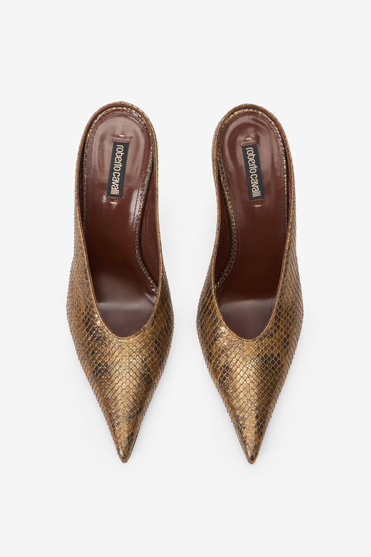 RC Mules mit goldenem Python- und Schlangenmotiv GOLD WWS007-UC065