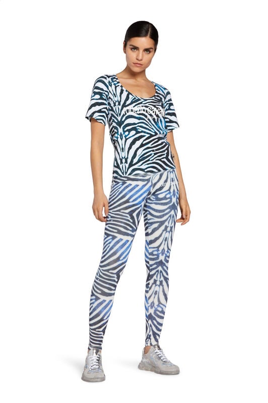 UG Leggings con stampa Sea Zebra UG Leggings con stampa Sea Zebra BLACK/WHITE/BLUE MYY07P-2EA57