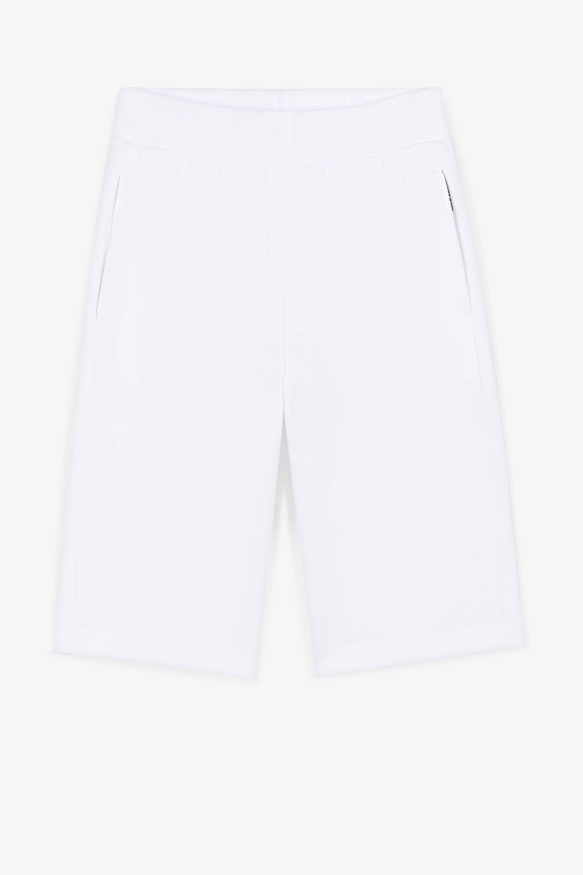 JU Logo-Embroidered Shorts OPTICAL WHITE QJT242-CF050