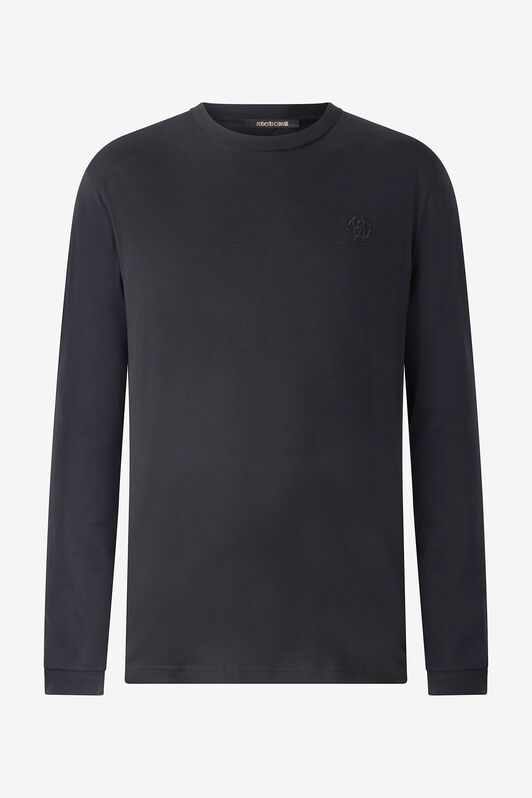 RC Long-Sleeved T-Shirt With RC Monogram Black POT61A-JD060