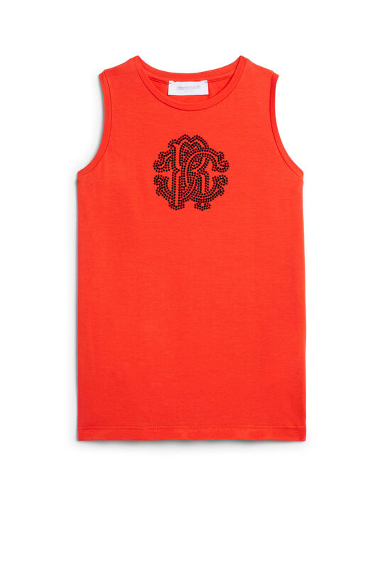 JU Crystal RC logo vest RED IJT604-JV025