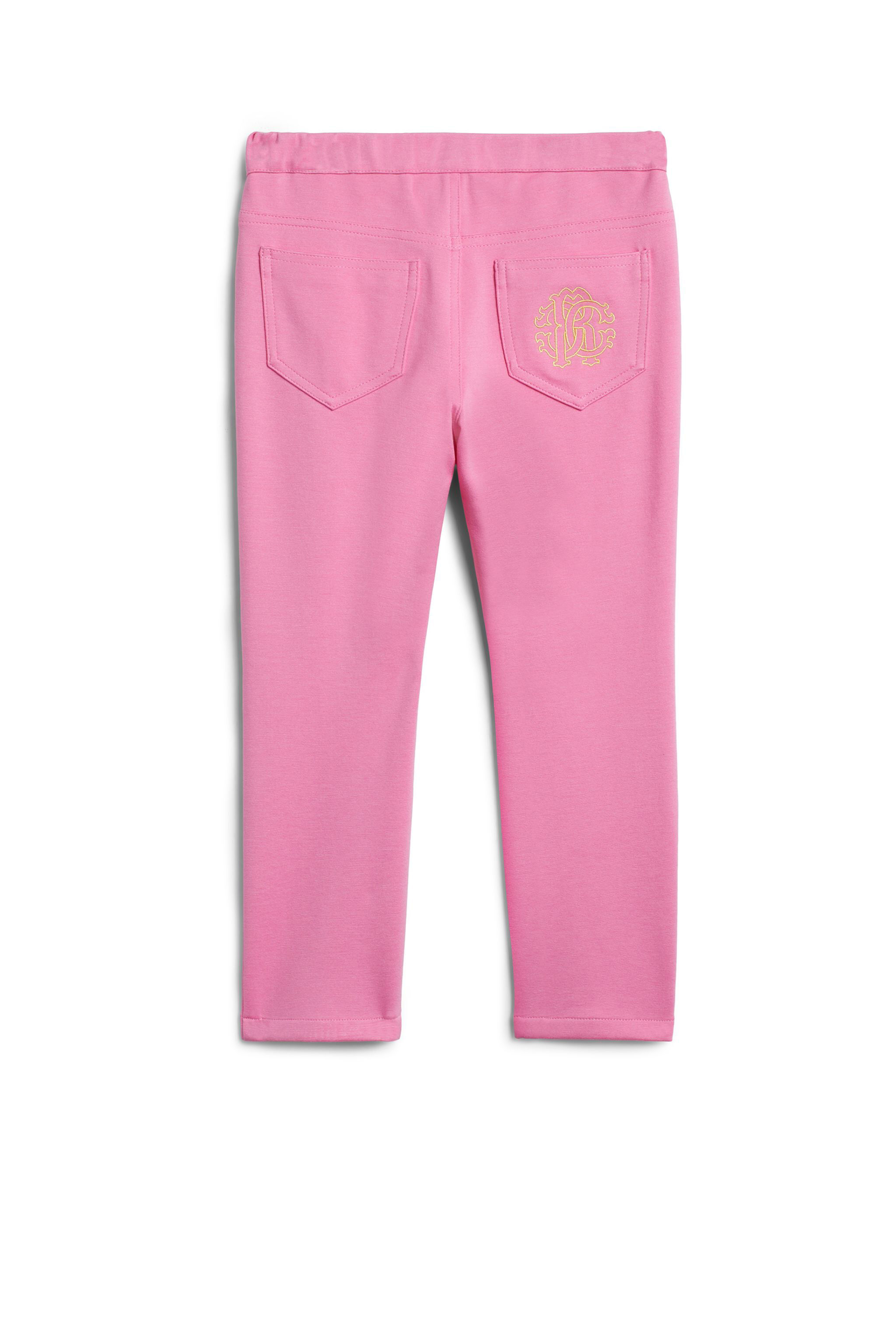 JU Pink logo crest jeggings AURORA PINK IJT210-JT023