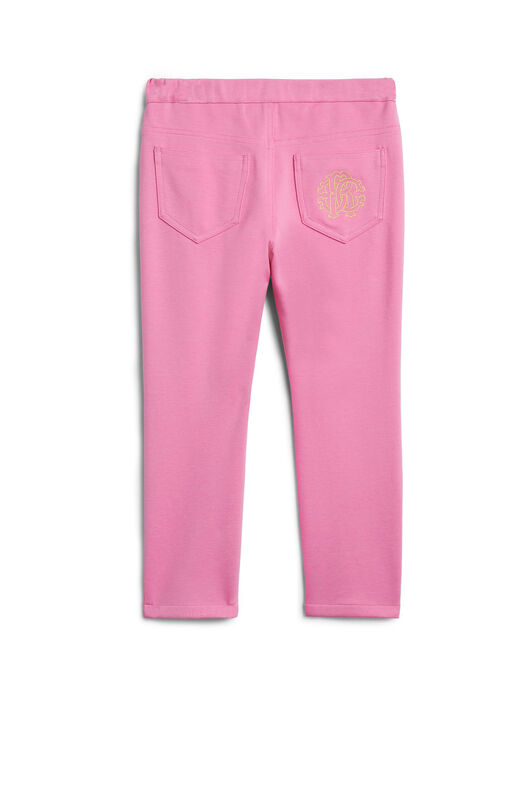 JU Pink logo crest jeggings JU Pink logo crest jeggings AURORA PINK IJT210-JT023