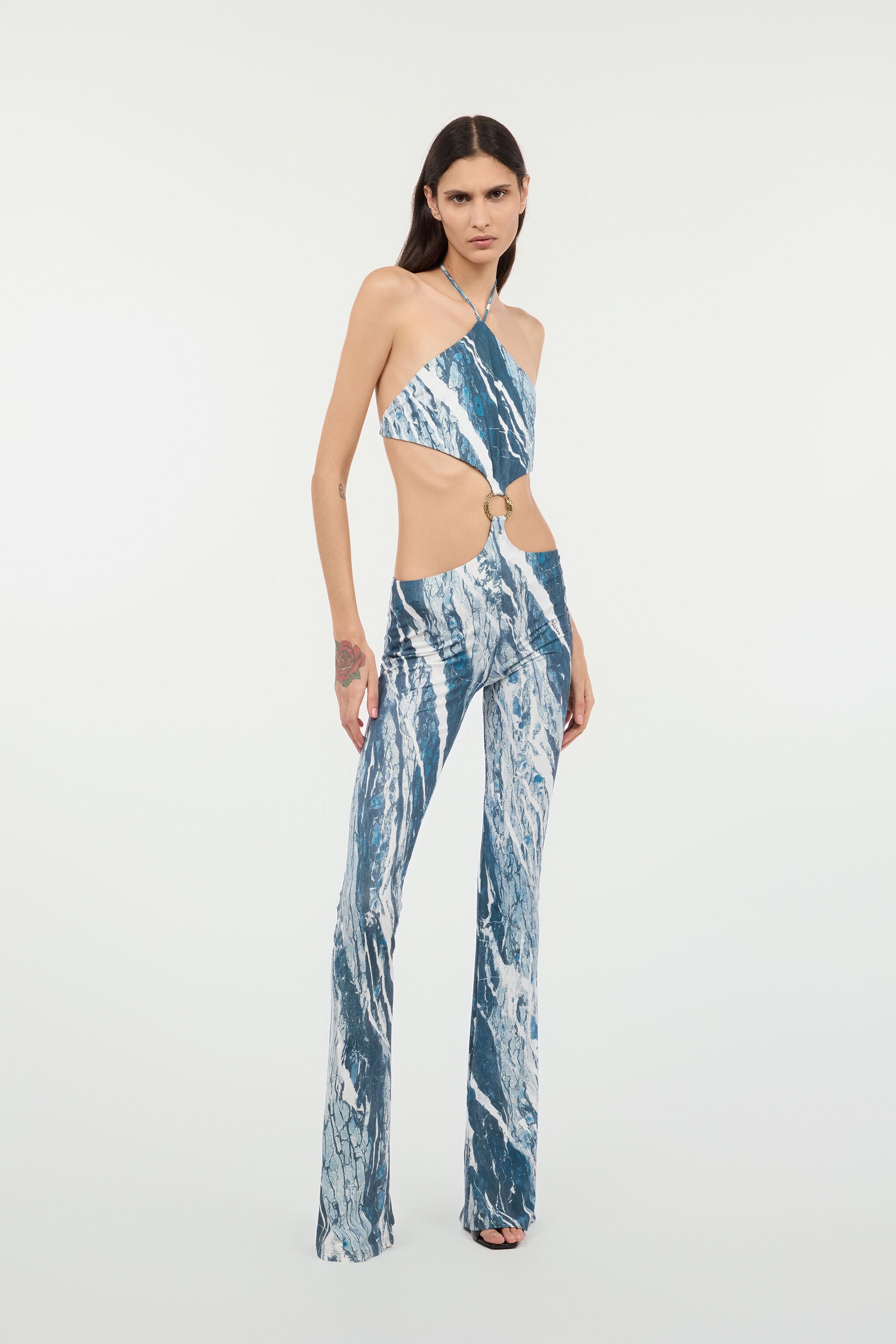 RC Rubane-Print Jumpsuit Dark blue UKT104-LNN22