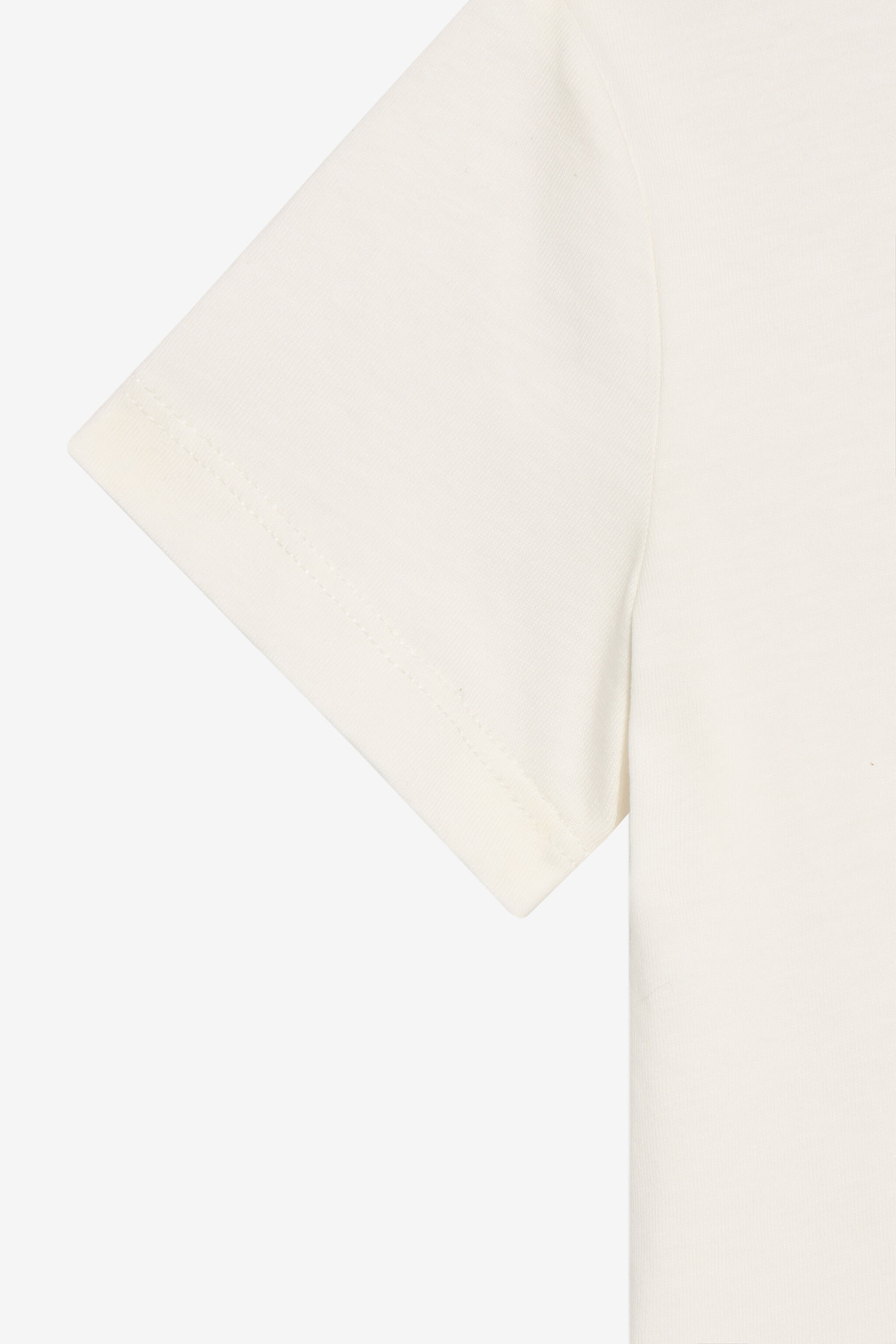 JU Milk White T-Shirt with RC Monogram and Butterflies MILKY WHITE VJT62M-JD001