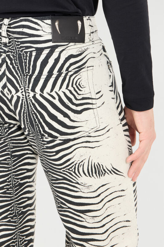 RC Pantalon À Imprimé White Tigresse Noir/Blanc URJ202-4NN49