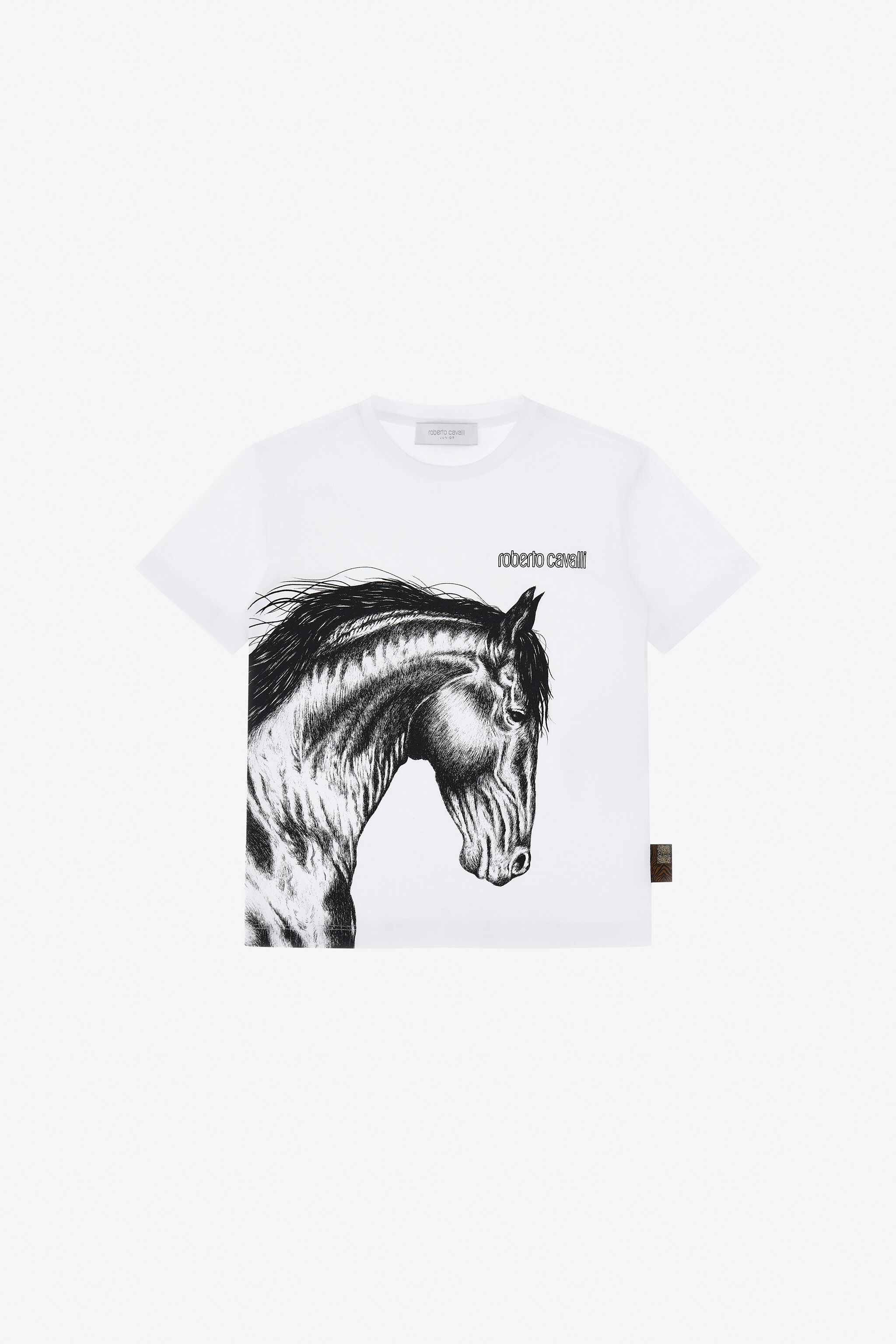 JU Camiseta Con Caballo Y Logotipo Blanco TJT60S-JD001