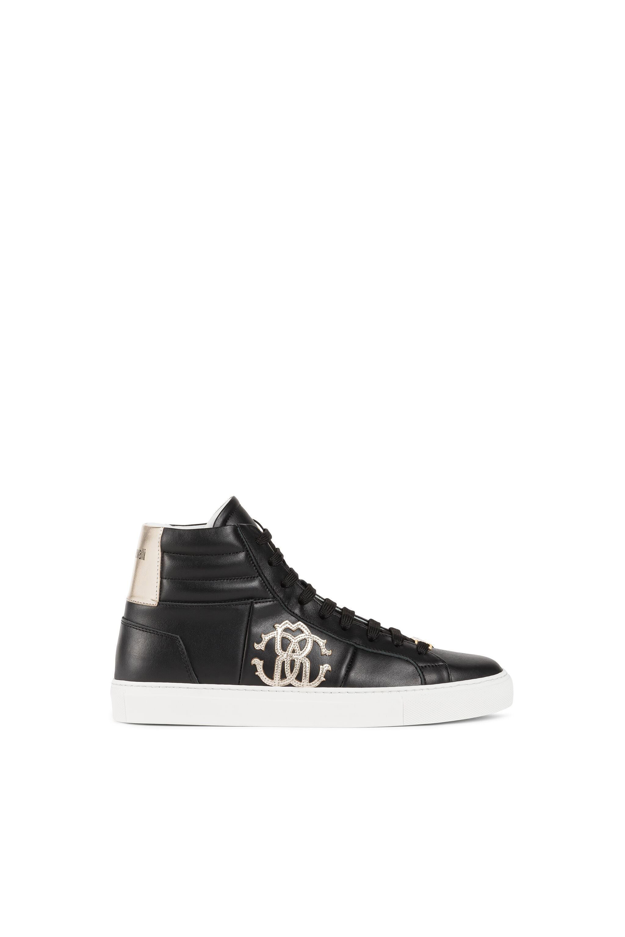 RC RC Monogram Hi-Top Sneakers BLACK/GOLD ISS025-PN001