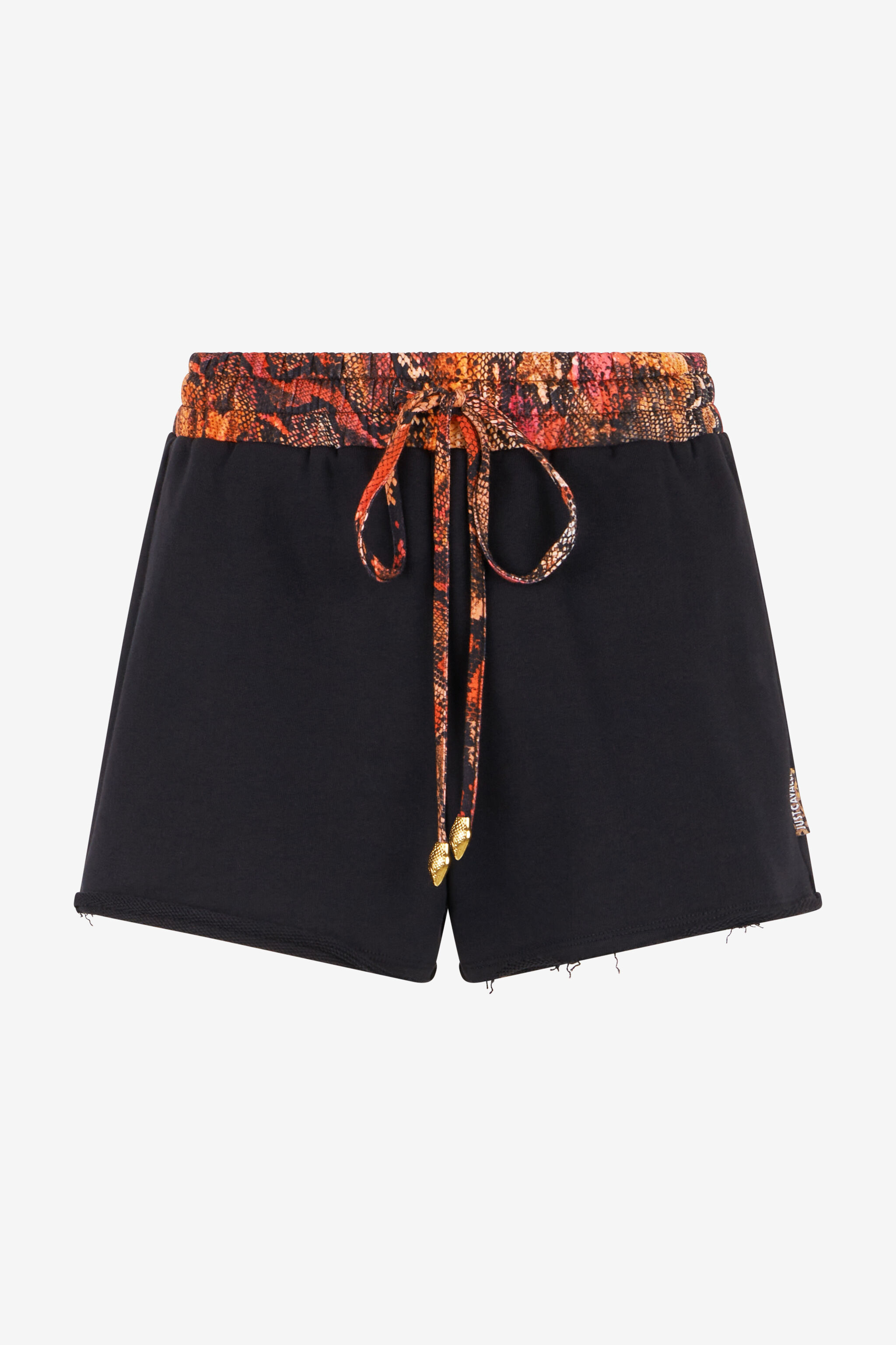 JC Sports Shorts With Python Print Waistband 899 BLACK + 576 EMBE UFT095-UF146