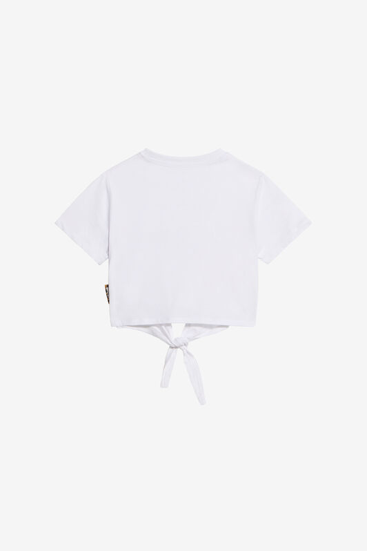 JC Weißes Crop-T-Shirt Mit Logo WHITE WFT63Y-JD005