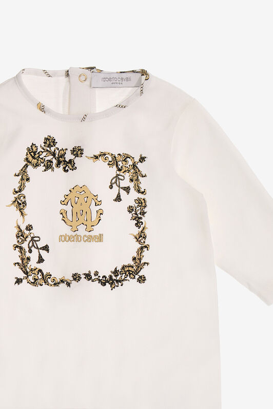 JU RC Monogram Babygrow set White SJT822-JD001