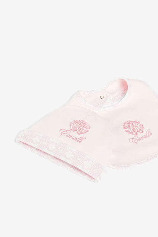JU Logo And RC Monogram-Embroidered Babygrow Set JU Logo And RC Monogram-Embroidered Babygrow Set Pink QJT824-JV025