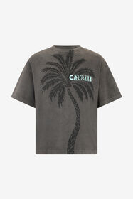 JC T-shirt Nera con Grafica Tiger Palm BLACK WFT057-WF087