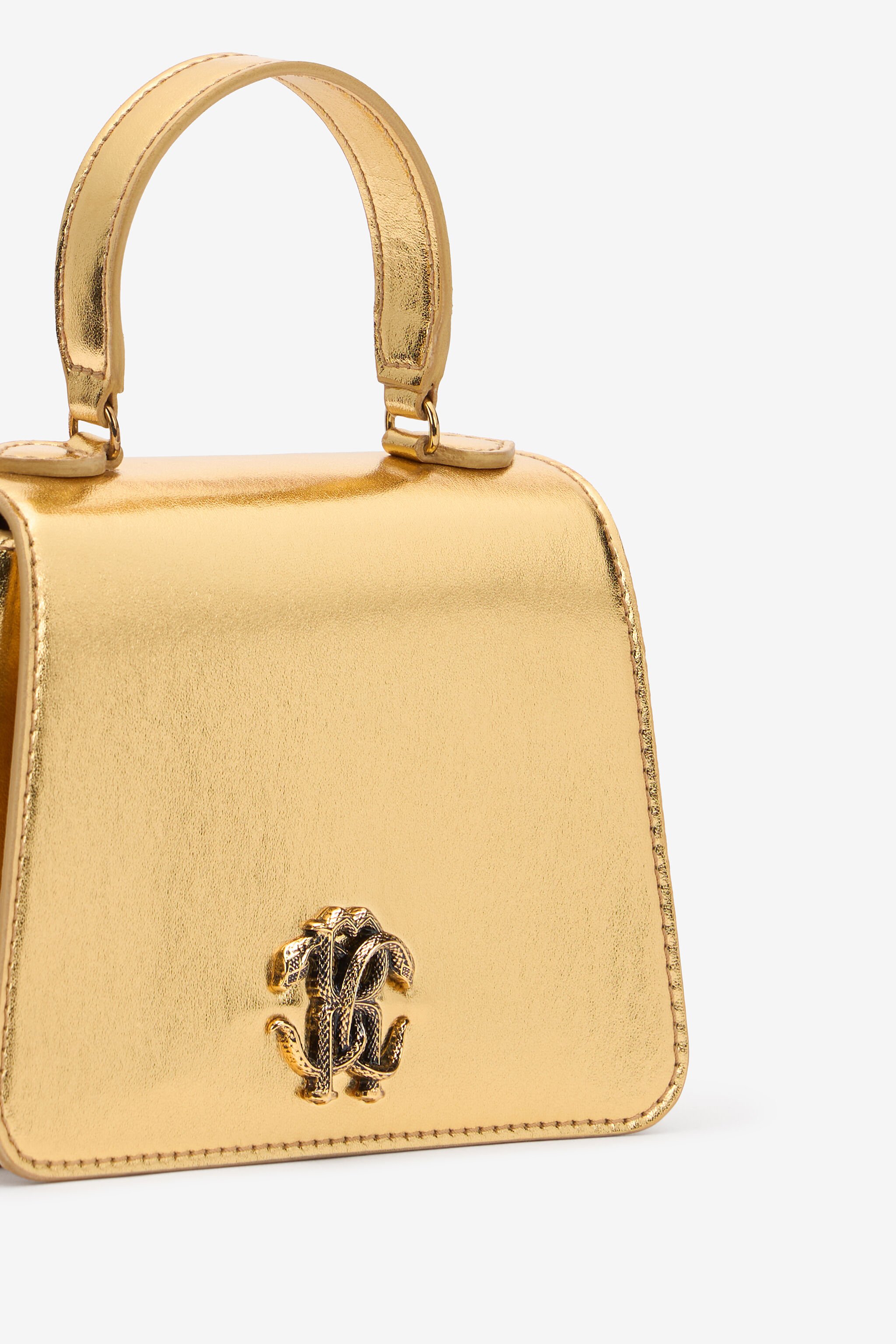 JU Mini Bag Mit Monogramm Mirror Snake GOLD UJB00B-ABJ04