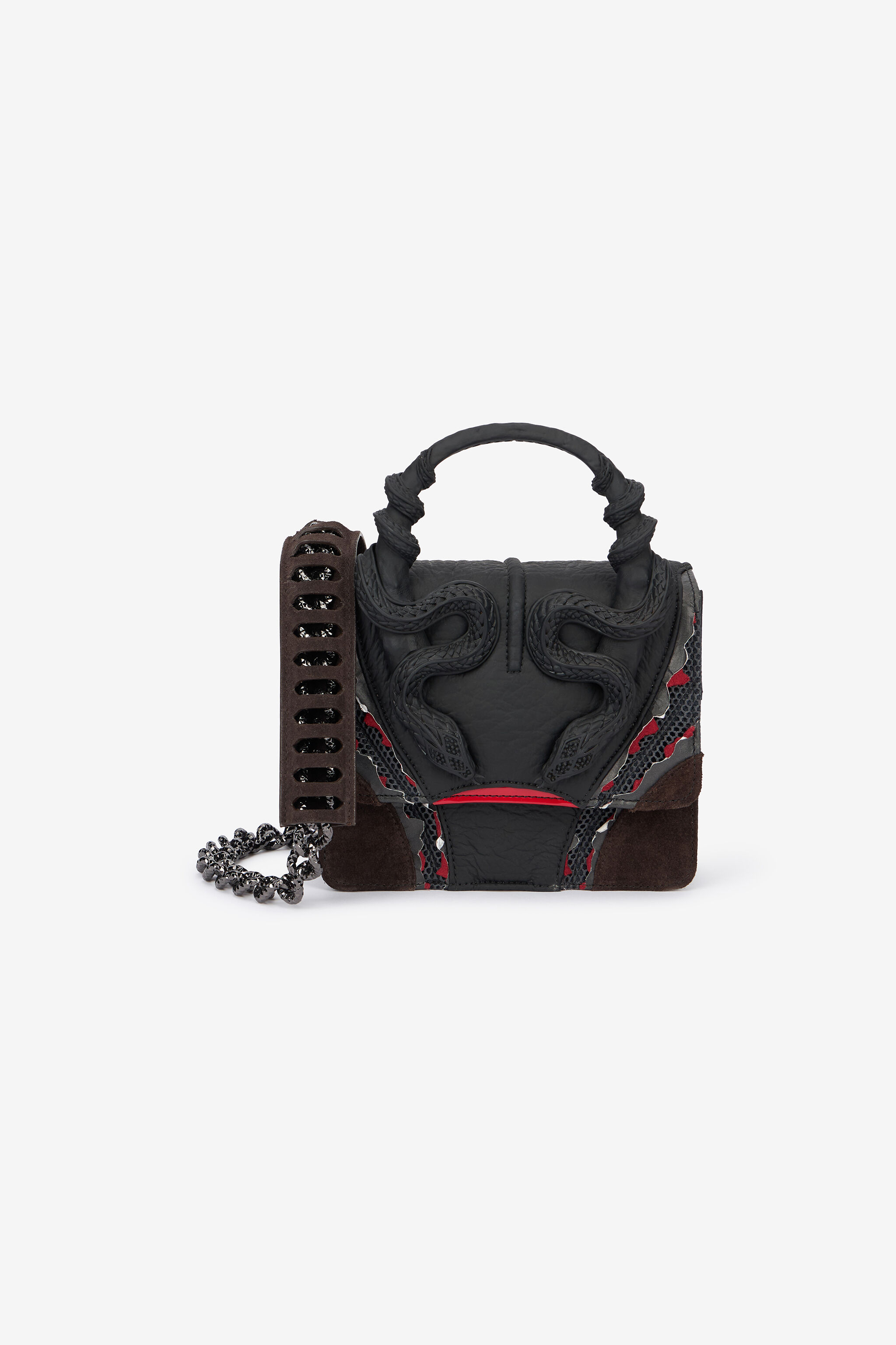 RC Red and Black Bag with Snakes NERO/ROSSO VWB003-PZS69