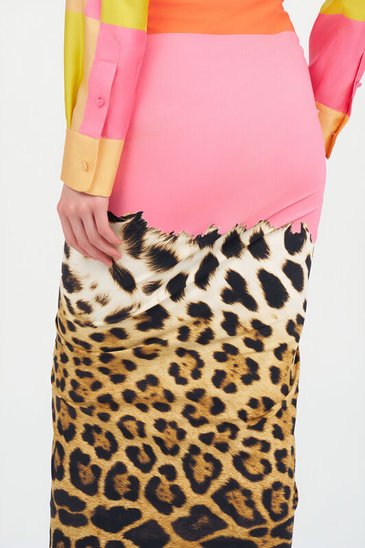 RC Cavalli Pop Sarong CORAL RED WQW008-HVR33