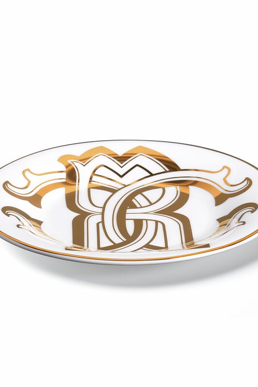 HO MONOGRAM GOLD 2 BREAD PLATES SET Or RALA50-IA055