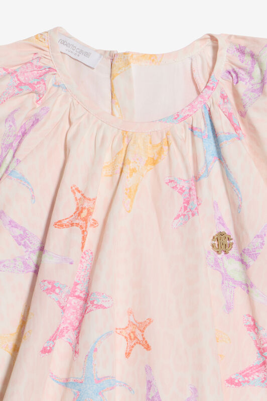 JU Strafish Print Cotton Dress LIGHT PINK WJT103-7MR17