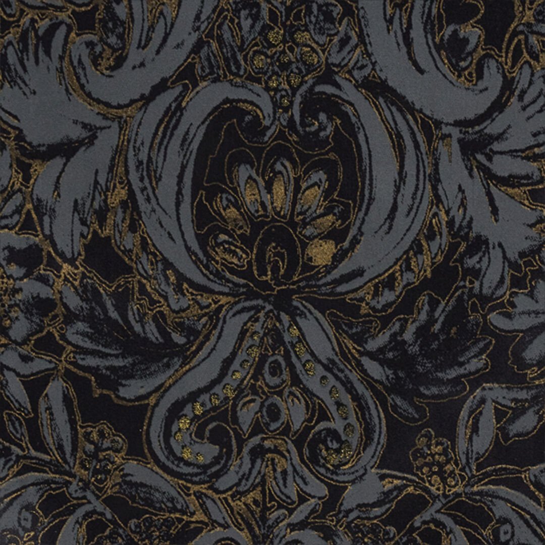 RC Abito Kimono in Seta Ornamental Black BLACK WKT197-SZR36