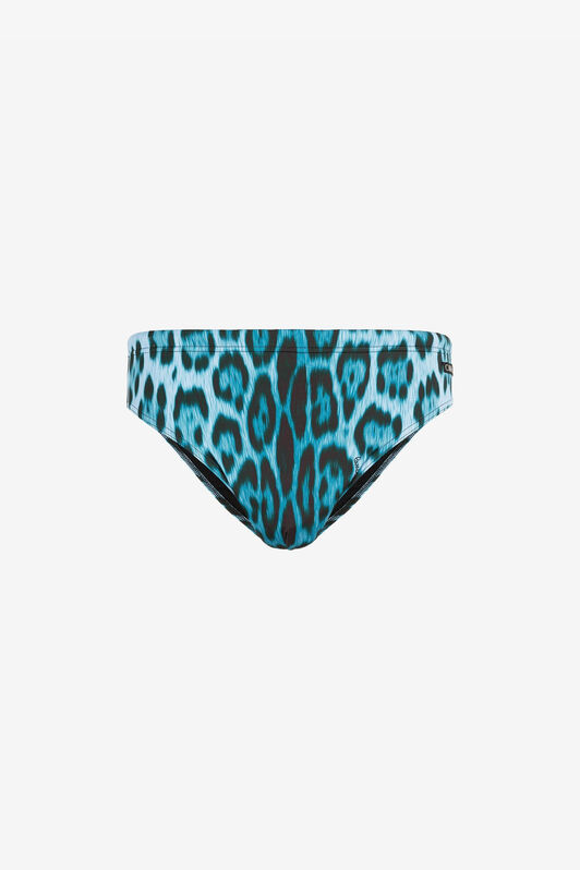 RC Leopard print swimming trunks BLU QRH00E-LNF53