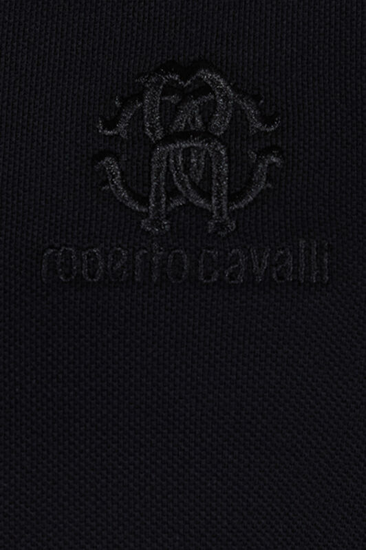 RC Polo With RC Monogram And Logo Embroidery Black POT64A-KB001