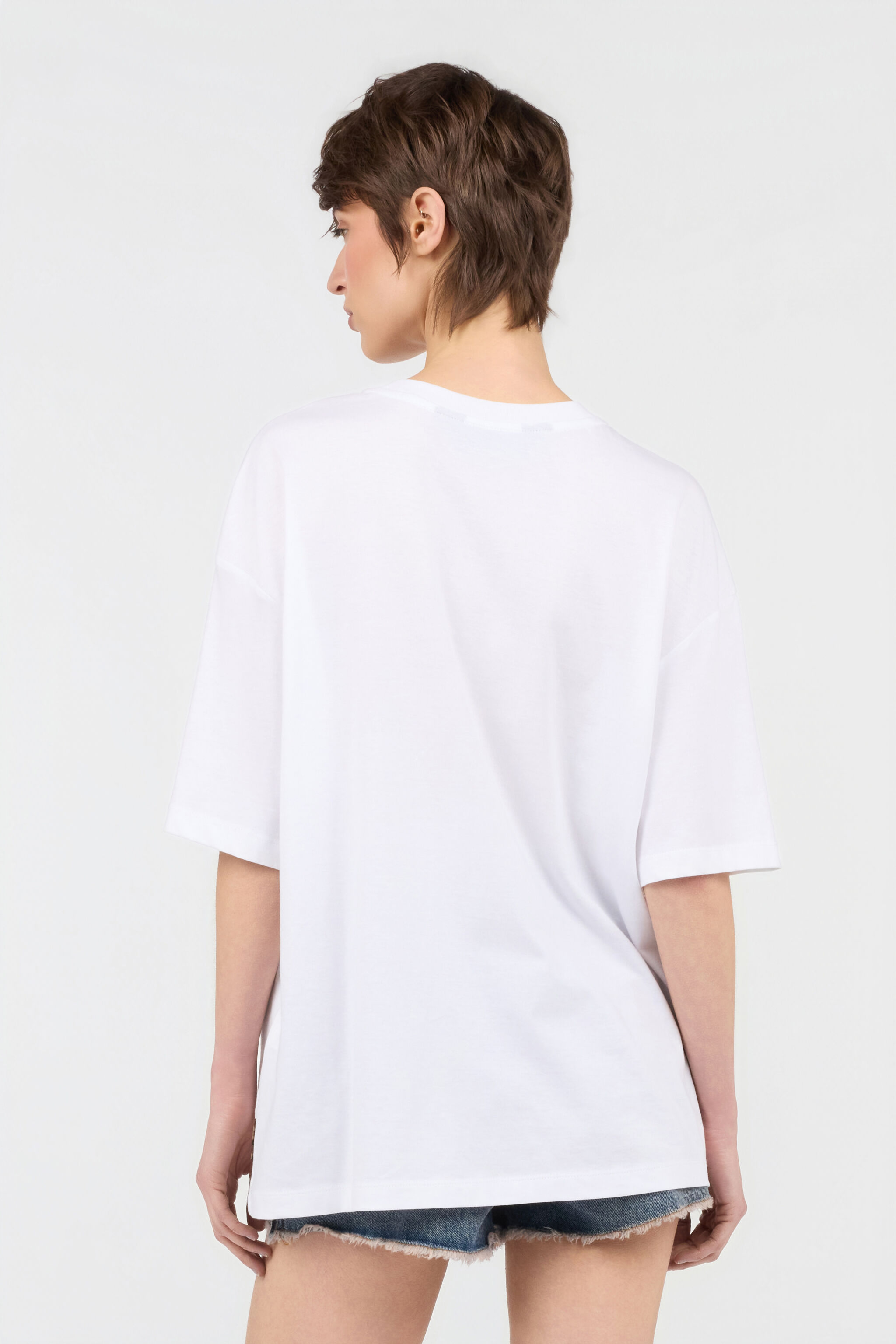 JC White T-Shirt With Logo JC White T-Shirt With Logo WHITE WFT229-WF611