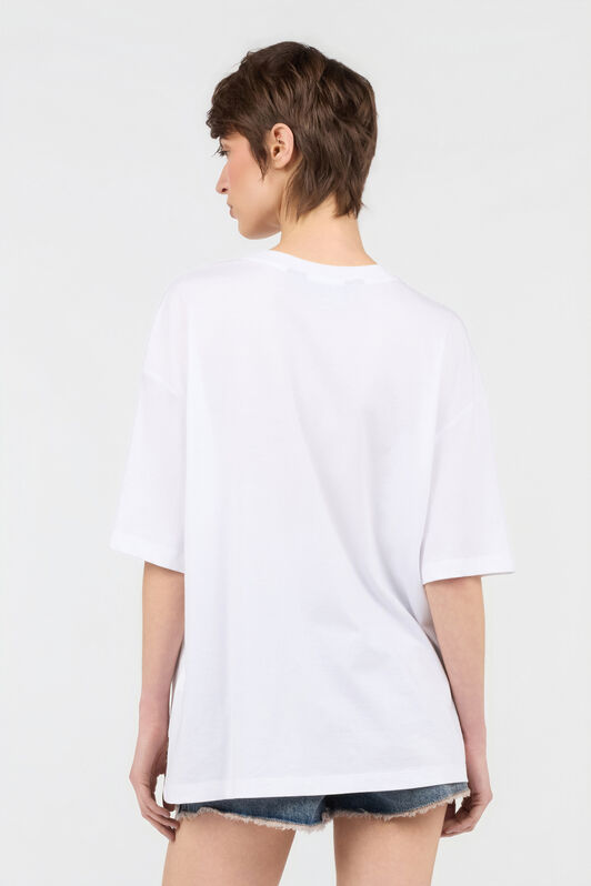 JC White T-Shirt With Logo JC White T-Shirt With Logo WHITE WFT229-WF611