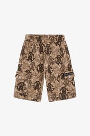 JU 3D Monogram print shorts Light Brown TJT20R-5OM11