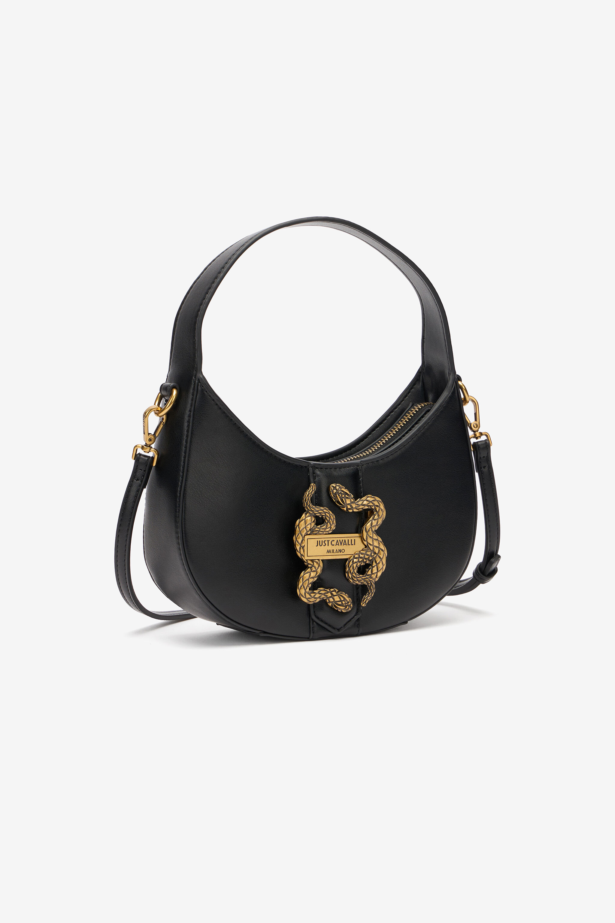 JC Mirror Snake Shoulder Bag Black UFB035-UF404