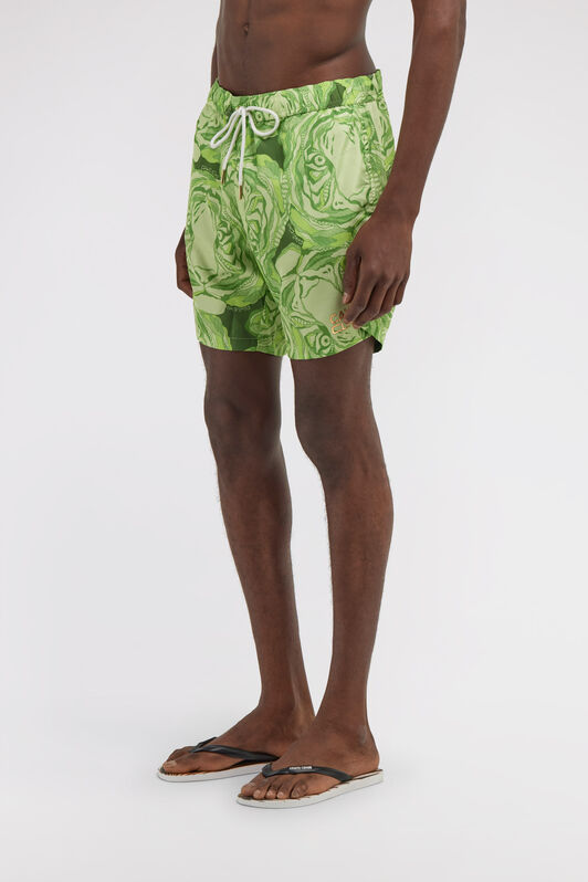 CL Badehose mit Tiger-Print Grün SXH00A-5LN01