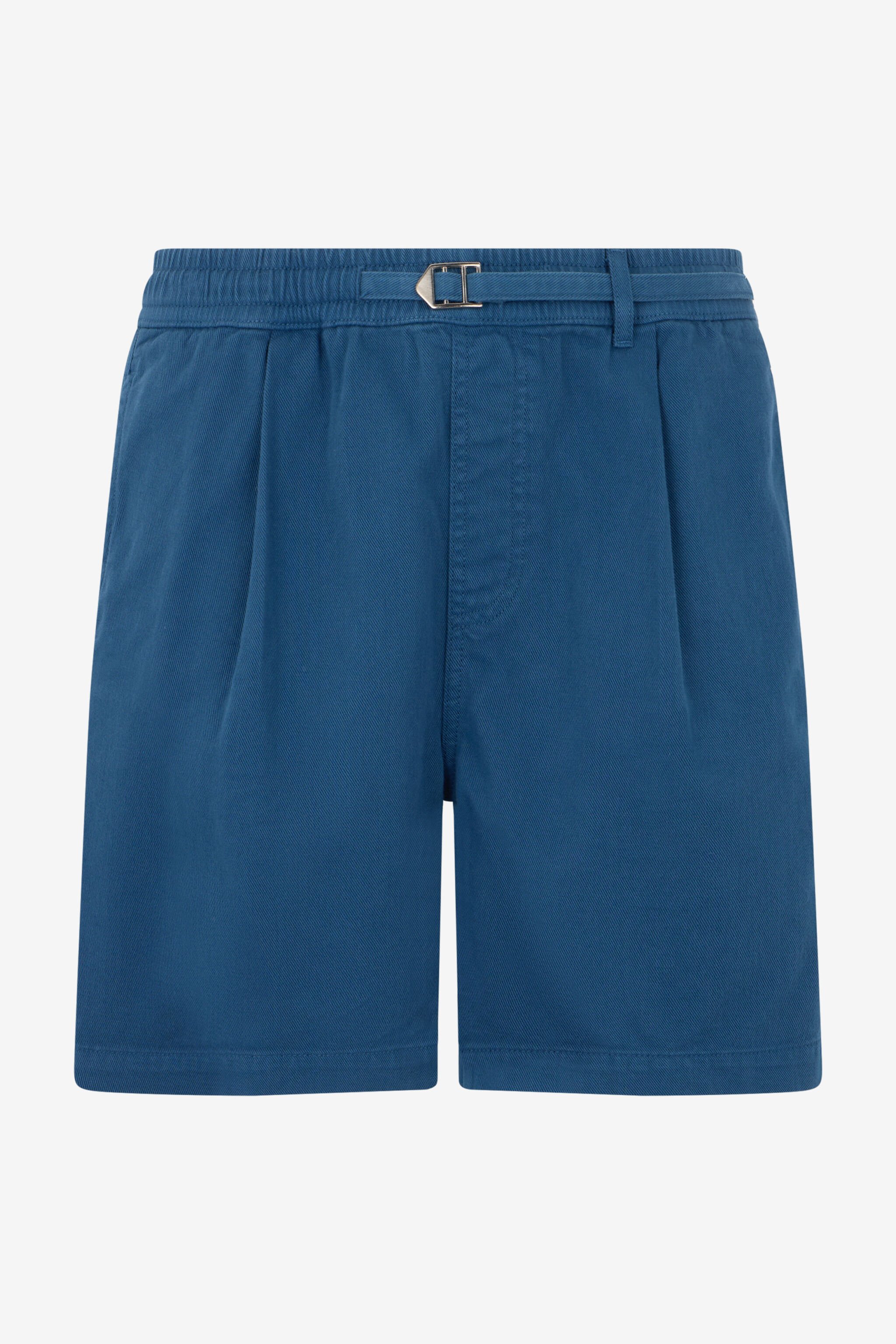 RC Blue Pleated Bermuda Shorts BLUE SOT20C-FA017