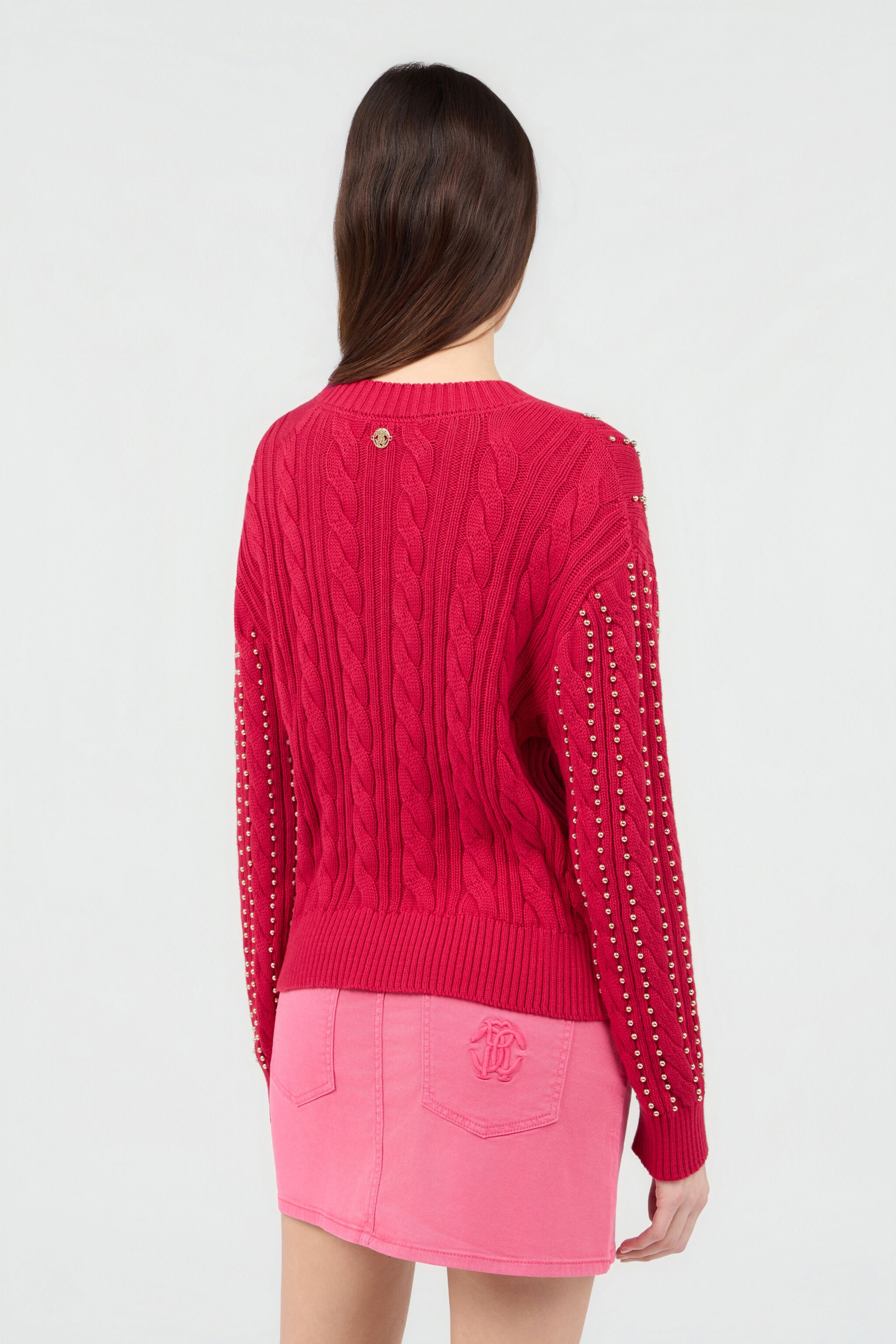 RC Pull Rouge Clouté À Torsades CHERRY SOM60D-MG008