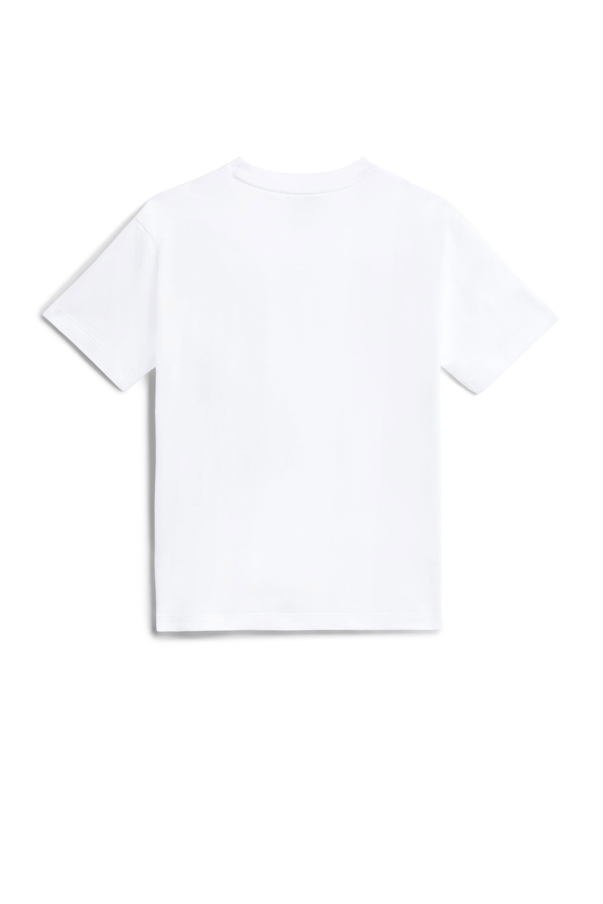 JU Rotes T-Shirt mit Löwen-Print WHITE/BLACK IJT65C-JV025