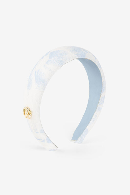 JU Feather-print head band JU Feather-print head band Light blue QJI030-1S001